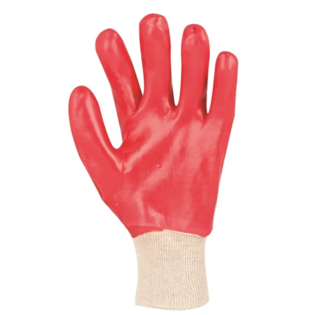 Manusi protectie mecanica impregnate in PVC, culoarea roșu, Ardon RICH