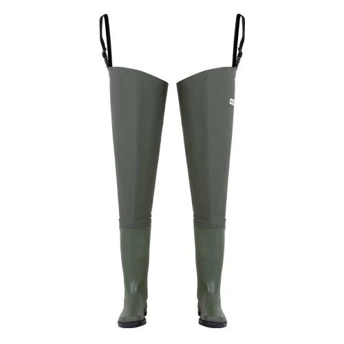 Cizme pescuit sold pescar din PVC, impermeabile, Danubio, culoarea verde