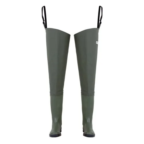 Cizme pescuit sold pescar din PVC, impermeabile, Danubio, culoarea verde