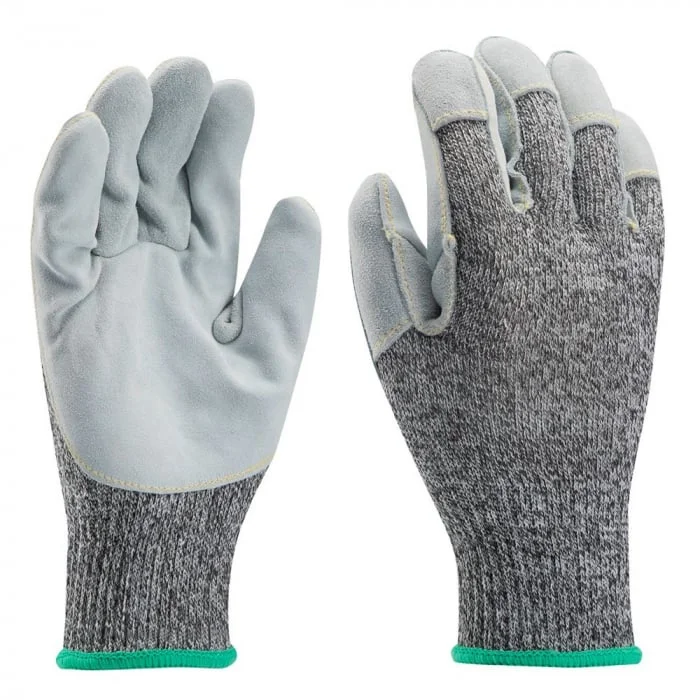 Mănuși de protecție termică antităiere din piele, culoarea gri, Ardon XA5 LP