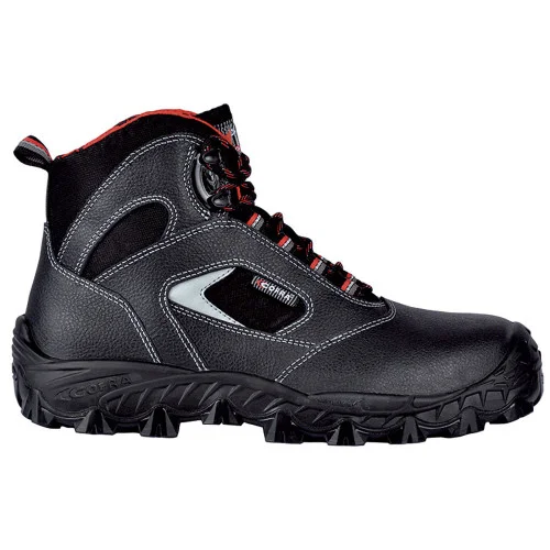 Bocanci de protectie Nm Fowy S3, cu bombeu fibra sticla si lamela, culoarea negru