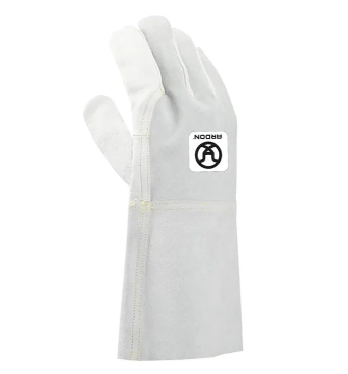 Manusi sudori piele spalt bovina, culoarea alb, ata kevlar,15 cm, Ardon COY