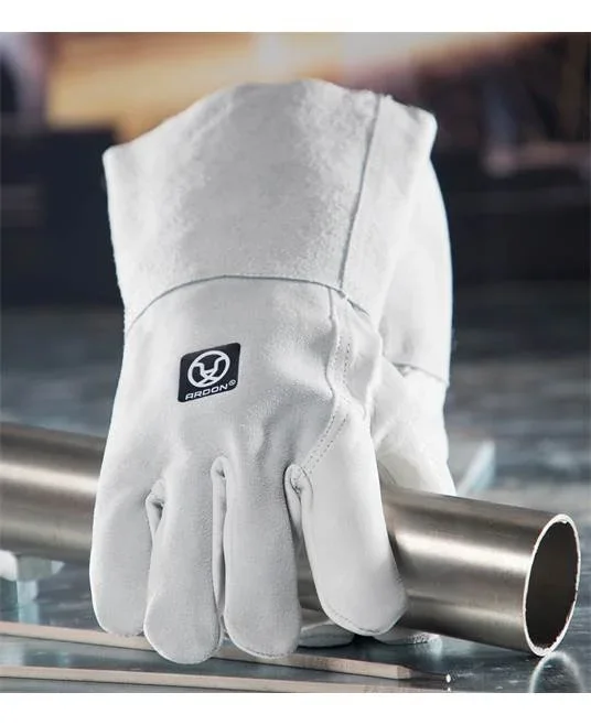 Manusi sudori piele spalt bovina, culoarea alb, ata kevlar,15 cm, Ardon COY