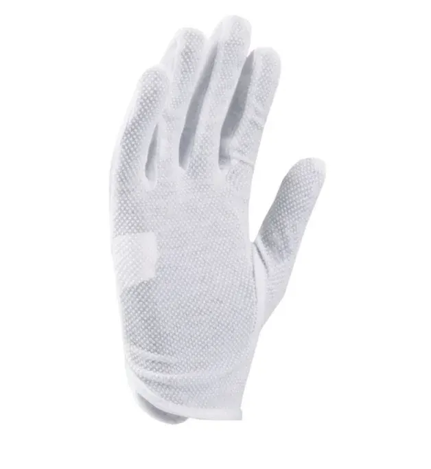 Manusi protectie textile, culoarea alb, tricot fin, cu aplicatii PVC anti-alunecare, Ardon BUDDY