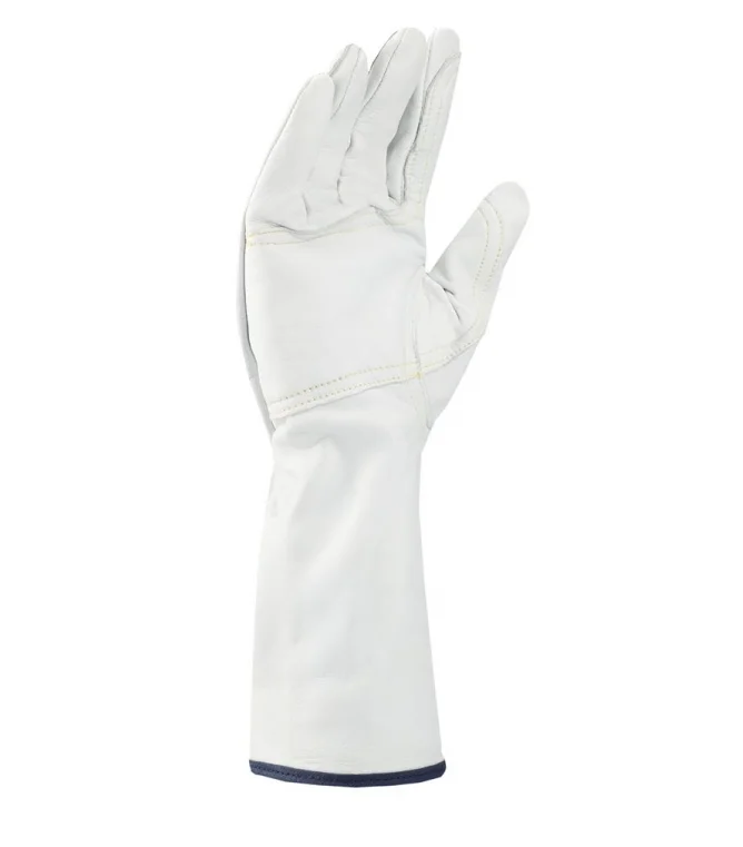 Manusi protectie sudori piele capra, culoarea alb, ata kevlar, 35 cm, Ardon EFECT