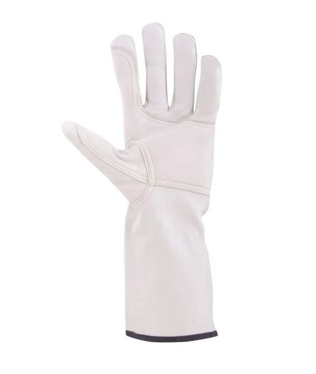 Manusi protectie sudori piele capra, culoarea alb, ata kevlar, 35 cm, Ardon EFECT