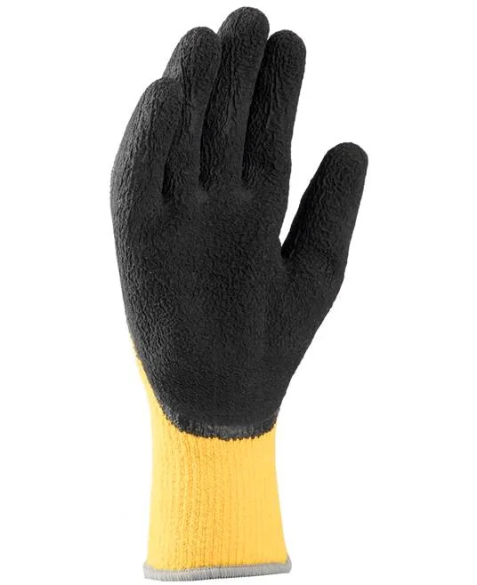 Manusi de protectie de iarna, culoarea negru, cu latex în palmă, Petrax Winter