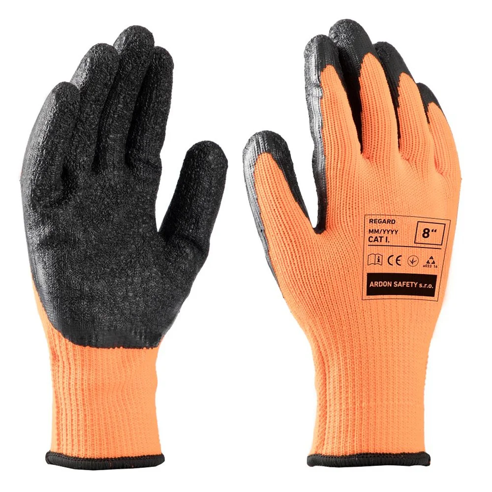 Manusi de protectie iarna cu latex in palma, culoarea negru, Ardon Regard