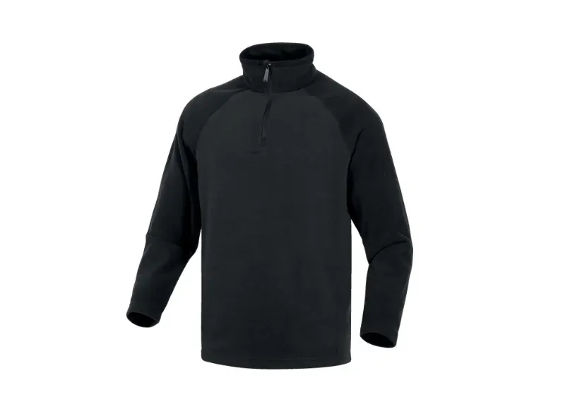 Bluza polar unisex cu fermoar, culoarea gri, Alma, Delta Plus