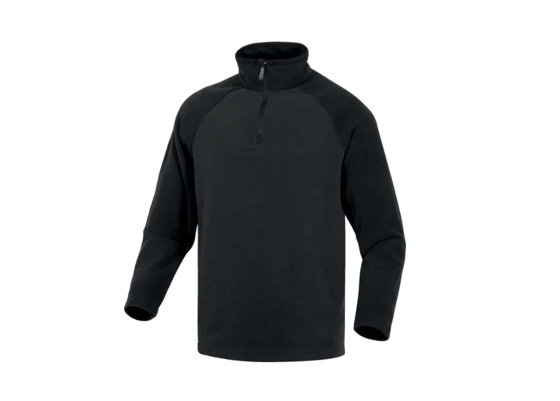 Bluza polar unisex cu fermoar, culoarea gri, Alma, Delta Plus