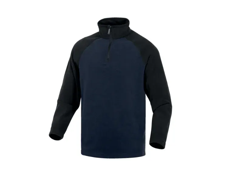 Bluza polar unisex cu fermoar, culoarea bleumarin, Alma, Delta Plus
