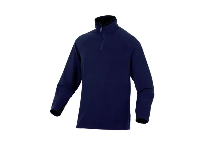 Bluza polar unisex cu fermoar, culoarea bleumarin, Alma, Delta Plus