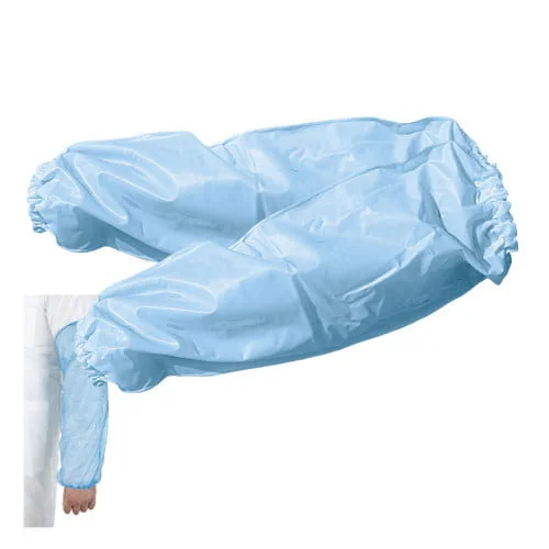 Mânecuțe unică utilizare Renania, culoarea bleumarin, polietilenă