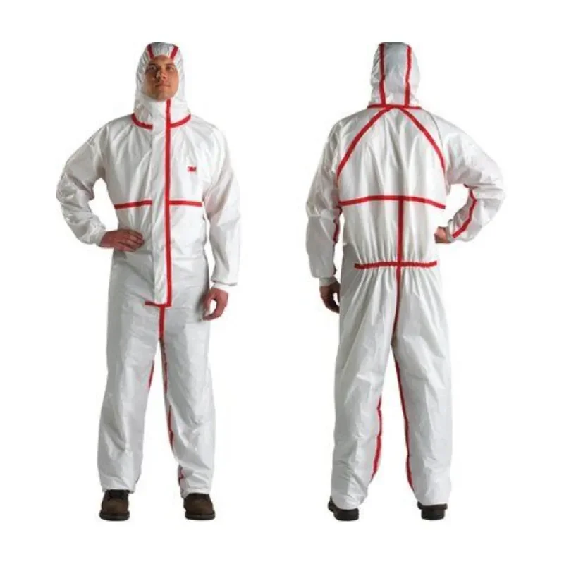 Combinezon de protectie chimica 3M 4565, culoarea alb, 49gr /mp, CLASA 4/5/6