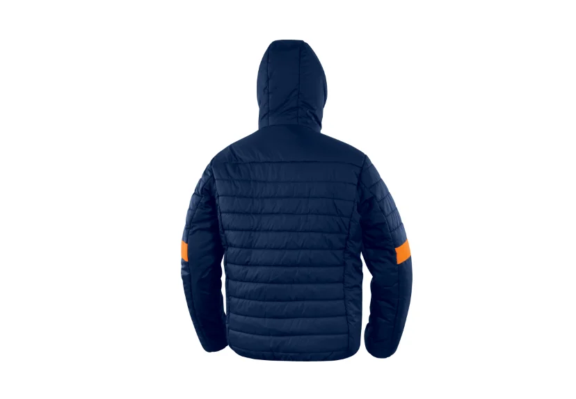 Jacheta de puf cu gluga, culoarea bleumarin, Bloom, Delta Plus