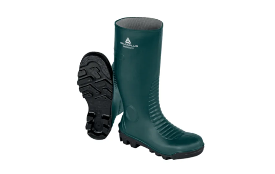 Cizme cu bombeu si lamela de protectie, impermeabile, BRONZE2 S5 SRA, culoarea verde