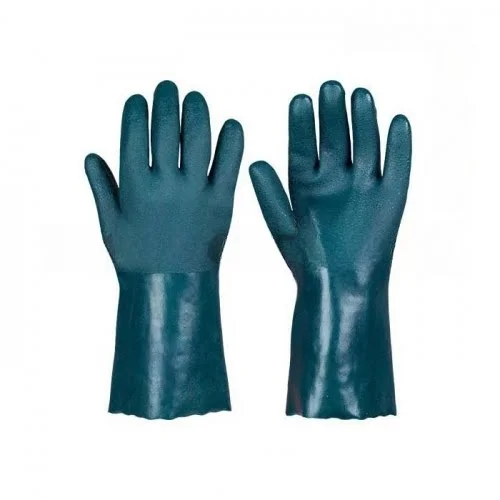 Manusi de protectie chimica Solvo, culoarea verde, PVC