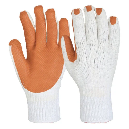 Manusi de protectie imersate in latex, culoarea alb, Renania Supergrip