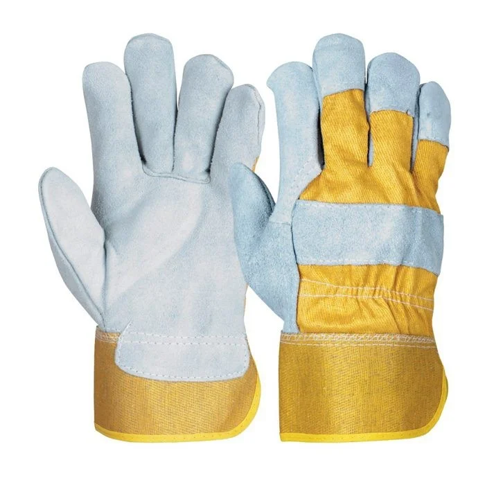 Manusi de protectie piele spalt bovina, culoarea gri, Renania Reider