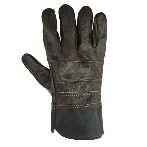 Manusi de protectie din piele de bovina, culoarea maro, Renania Top
