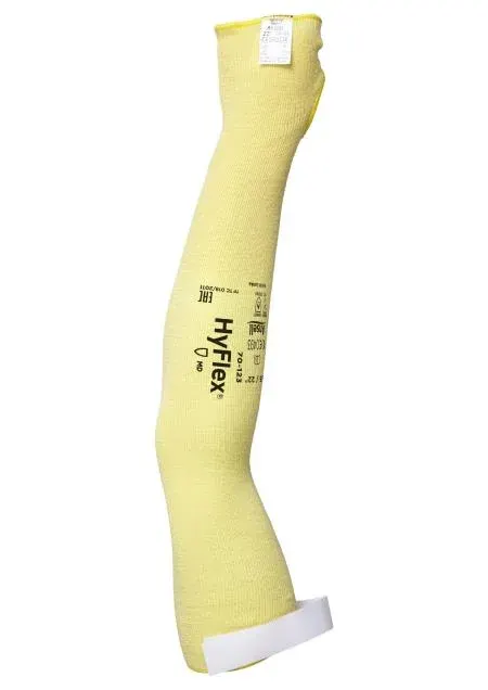 Maneci protectie taiere din fibre de kevlar, culoarea galben, Ansell HYFLEX 70-123