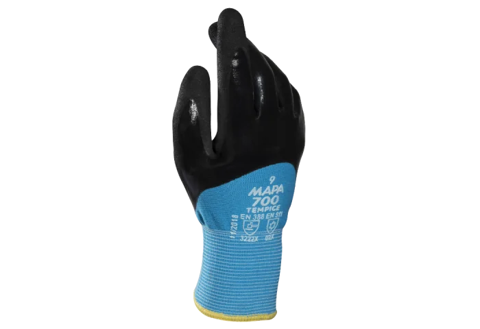 Manusi protectie termica Mapa TEMP-ICE 700, culoarea negru, impregante in nitril