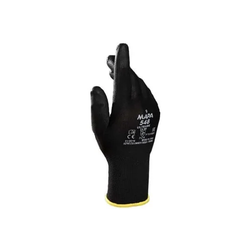 Manusi de protectie impregnate in poliuretan, culoarea negru, Mapa ULTRANE-548