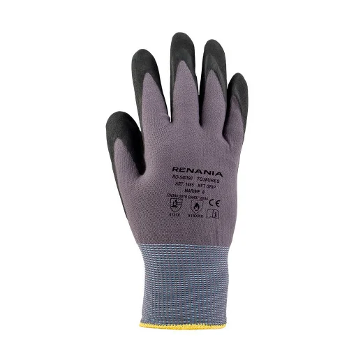 Manusi de protectie impregnate in nitril, culoarea mov, Renania Nft Grip