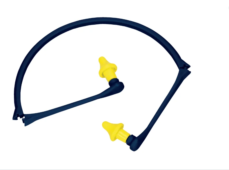 Antifoane cu bandă cu capete din PU, culoarea galben, Delta Plus