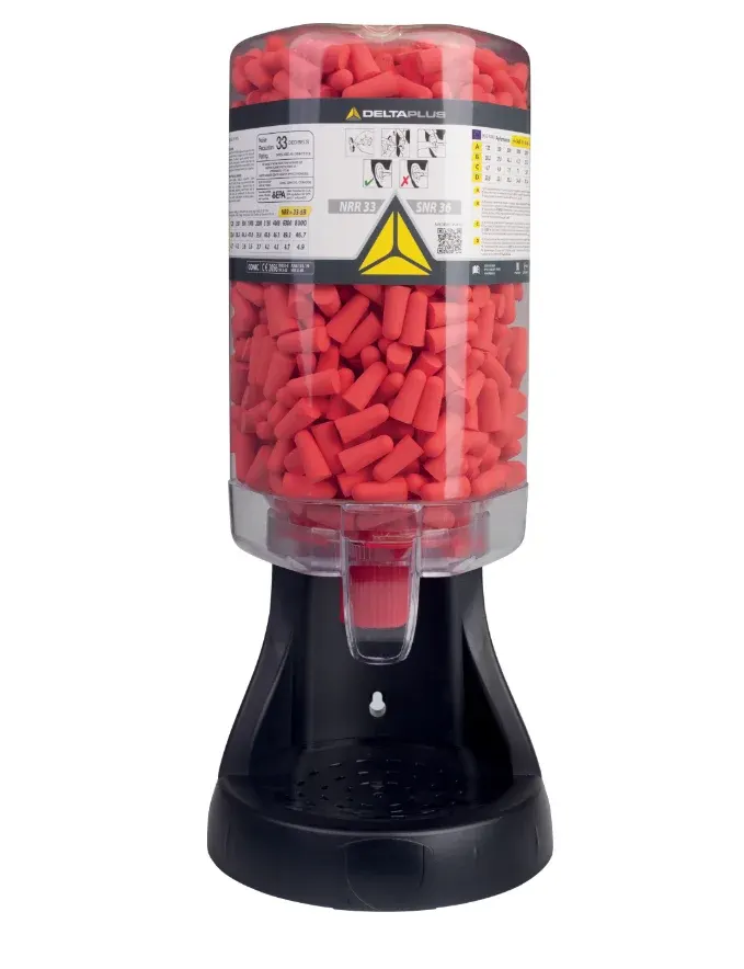 Dozator de antifoane Conic Display, culoarea roșu - Delta Plus
