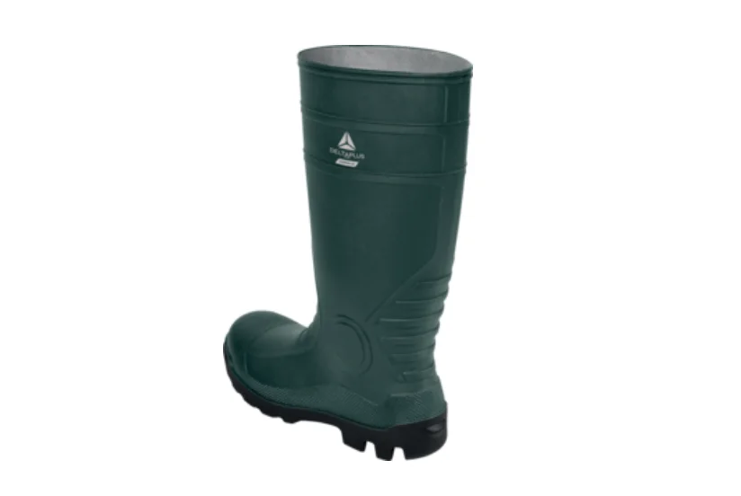 Cizme cu bombeu si lamela impermeabile, din PVC, COPPER S5 SRA, culoarea verde