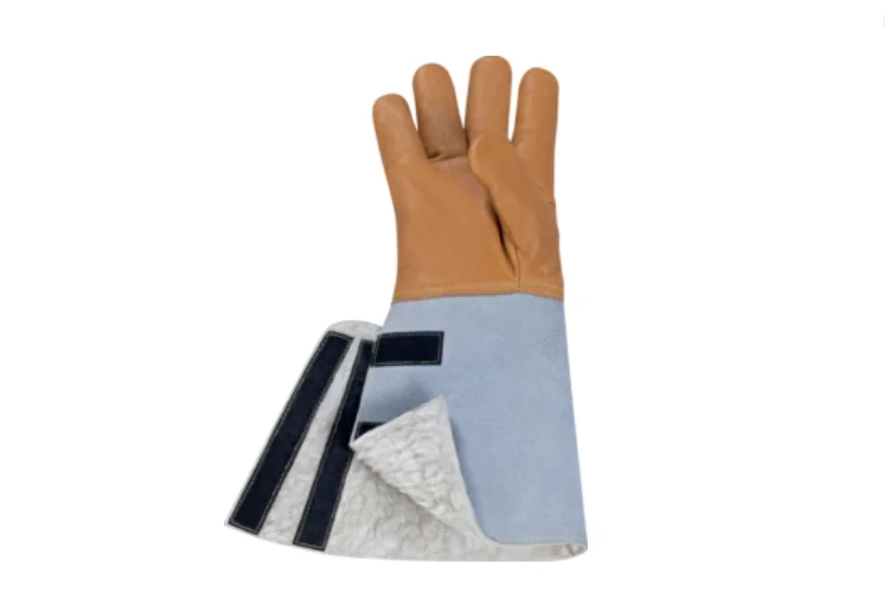 Mănușă termică din piele criogenică, culoarea bej, CRYOG Delta Plus