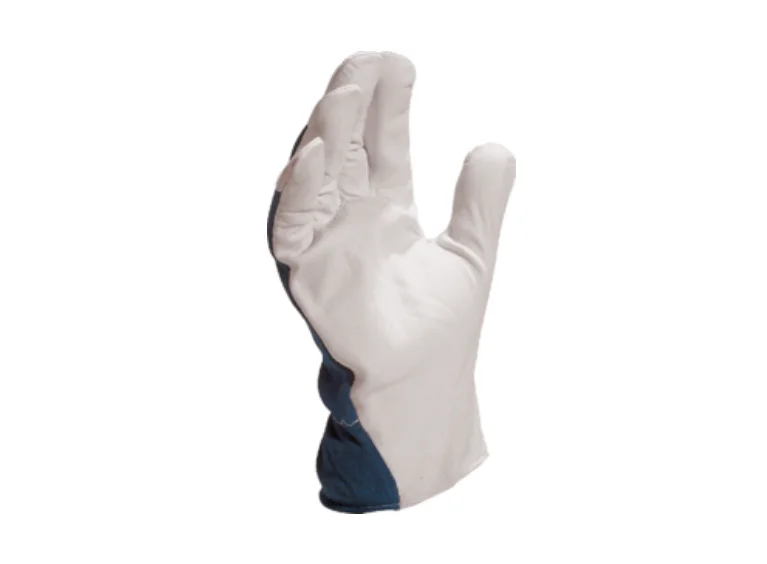Manusi de protectie mecanica din piele, culoarea alb - CT402, Delta Plus