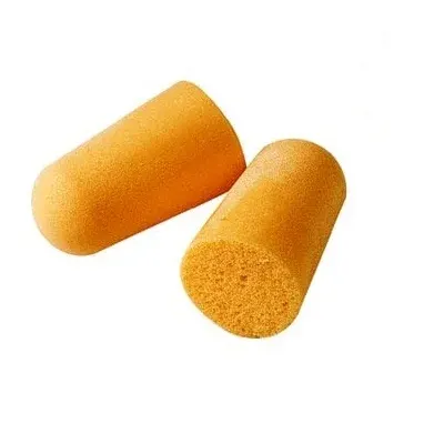 Antifoane interne tip dopuri de urechi, reducere zgomot 37 dB, 3M 1100, culoarea portocaliu
