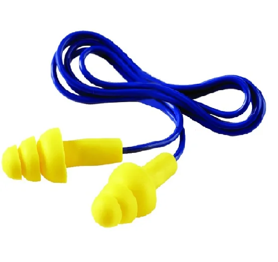 Antifoane de protectie, culoarea galben, interne 3M UF-01-000, cu snur, tip bradut