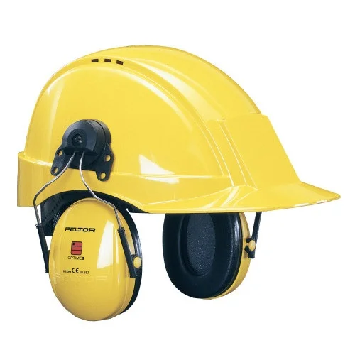 Antifoane externe cu prindere pe casca, culoarea galben, de protectie, 3M Peltor Optime I 2650