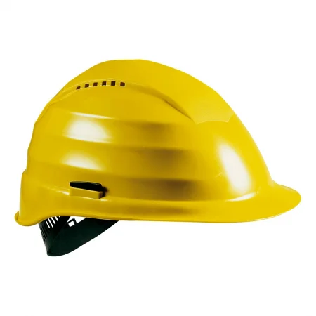 Casca de protectie Rockman 2694DR, culoarea galben, suspensie de plastic