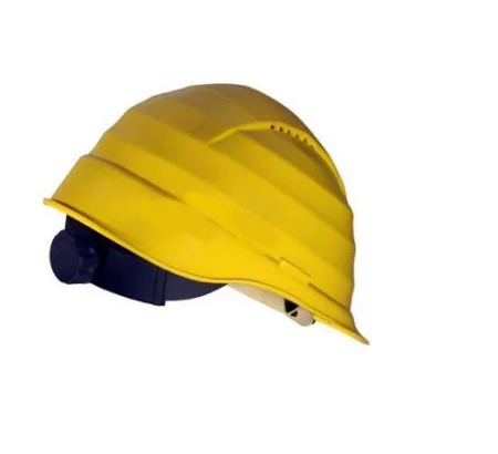 Casca de protectie santier, culoarea galben, Rockman 2694TXD, cu suspensie textila