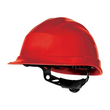 Casca de protectie santier, culoarea roșu, Rockman 2694TXD, cu suspensie textila