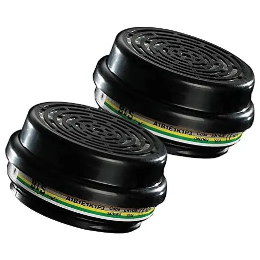 Filtru pentru mască de protecție respiratorie, BLS 322 ABEK1P3 din, culoarea negru