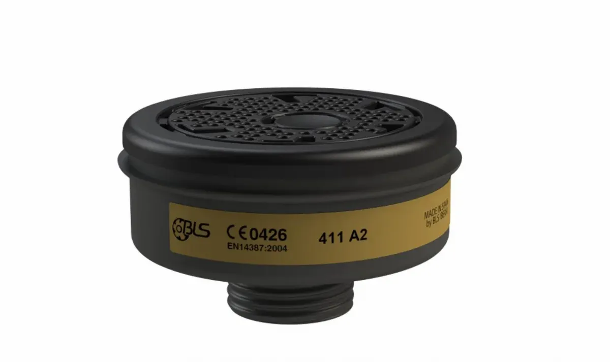 Filtru pentru mască de protecție respiratorie, BLS 411 A2, culoarea negru
