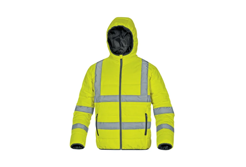 Jacheta din puf reflectorizanta, DOONHV, culoarea galben - Delta Plus
