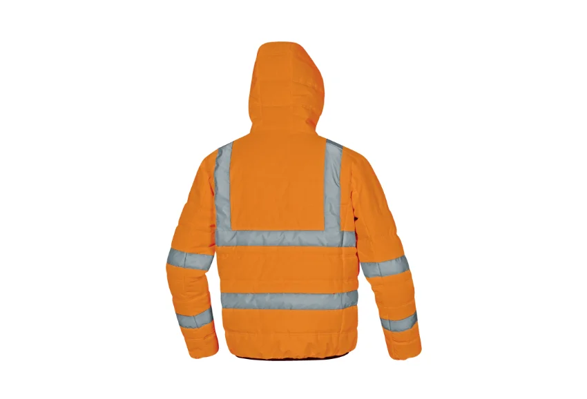 Jacheta din puf reflectorizanta, DOONHV, culoarea portocaliu - Delta Plus