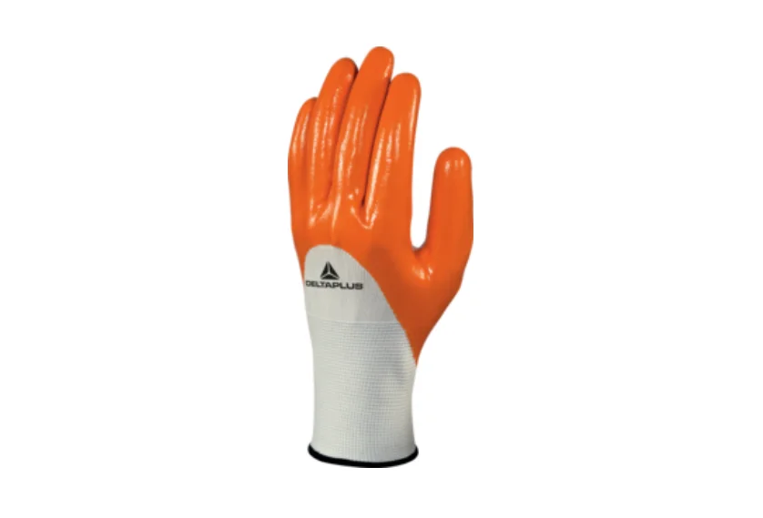Mănuși grădinărit cu strat de nitril, culoarea alb, DPVE715 Delta Plus