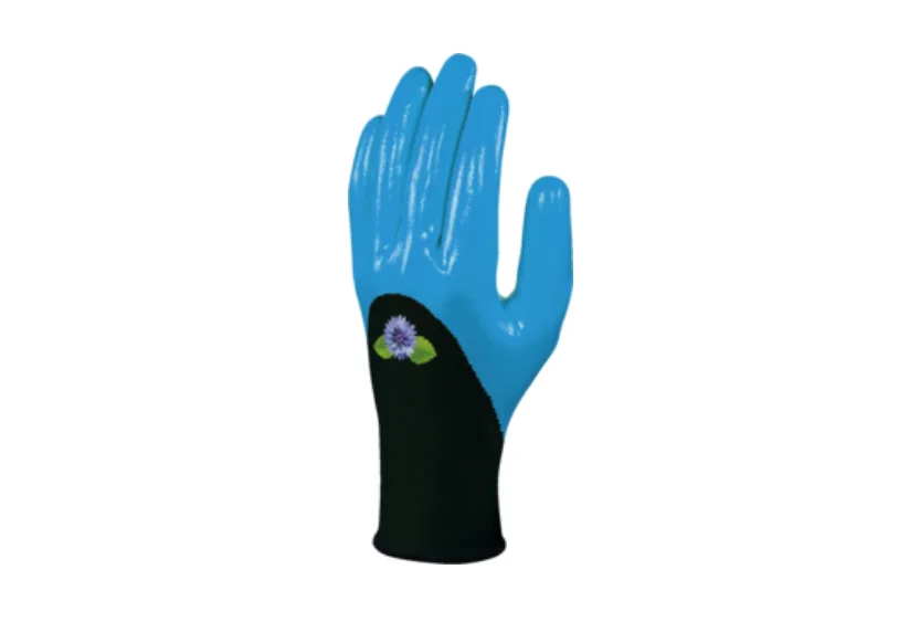 Mănuși grădinărit cu strat de nitril, culoarea alb, DPVE715 Delta Plus