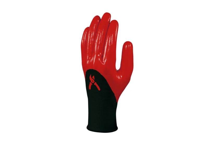 Mănuși grădinărit cu strat de nitril, culoarea negru, DPVE715 Delta Plus