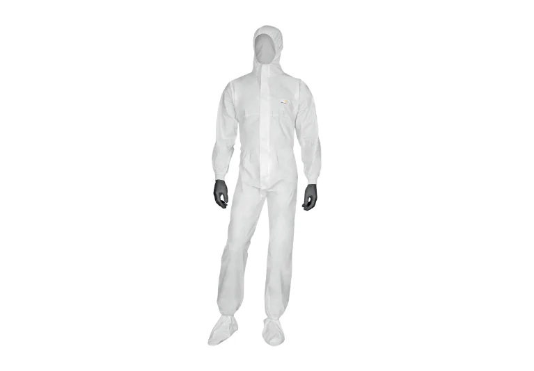 Combinezon de unica folosinta pentru protectie chimica, culoarea alb, DT117