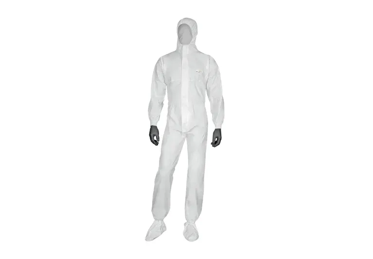 Combinezon de unica folosinta pentru protectie chimica, culoarea alb, DT117