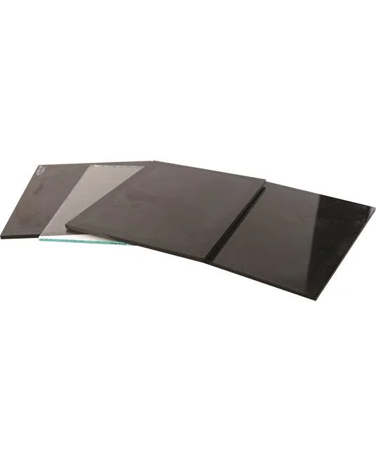 Geam fumuriu pentru sudura 90X110MM DIN 12