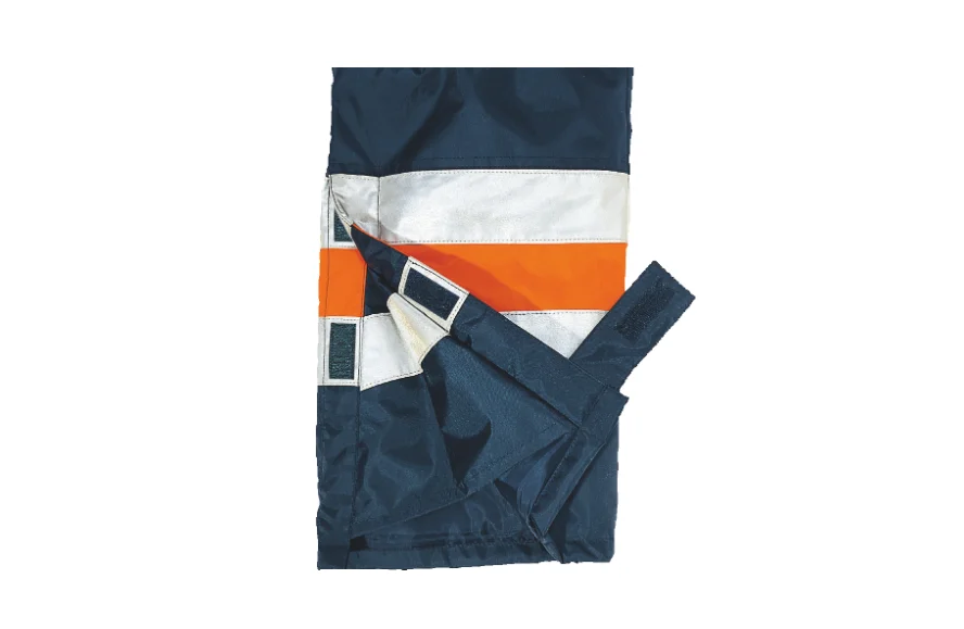 Pantaloni cu bretele reflectorizanti impermeabili, FARGOHV, culoarea portocaliu - Delta Plus